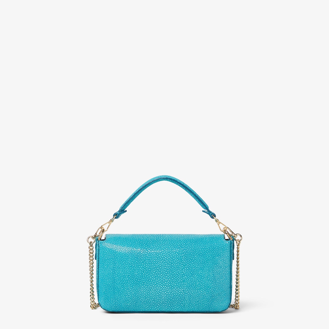 FENDI Baguette® Mini Turquoise stingray leather bag - Image 3